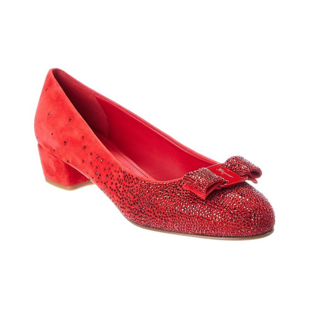 Ferragamo Vara Swa Suede Pump